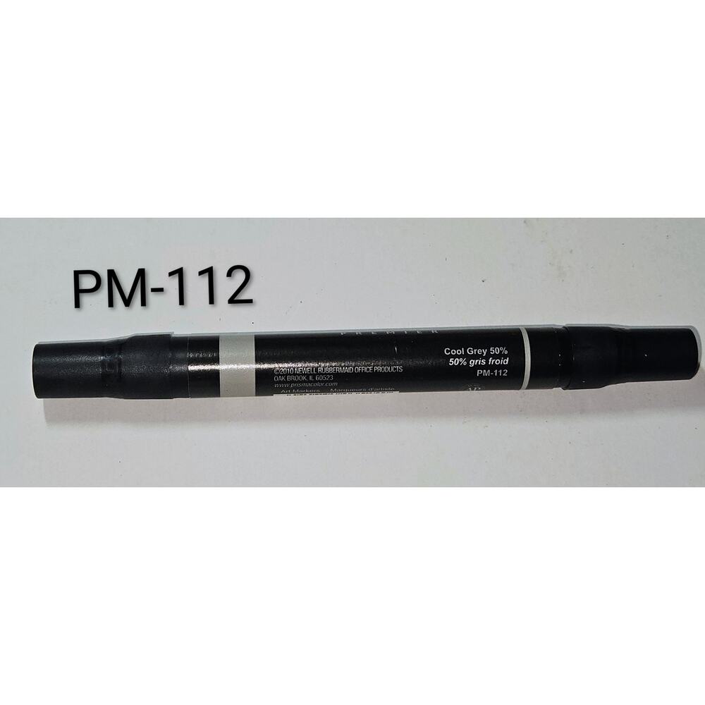 Prismacolor Premier PM-112 COOL GREY 50% Double Sided Art Marker Chisel Fine NEW